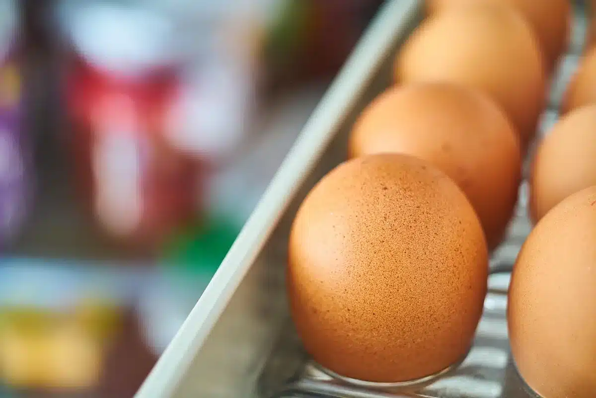 Sachets de viande sous vide rangés dans un réfrigérateur pour conservation
